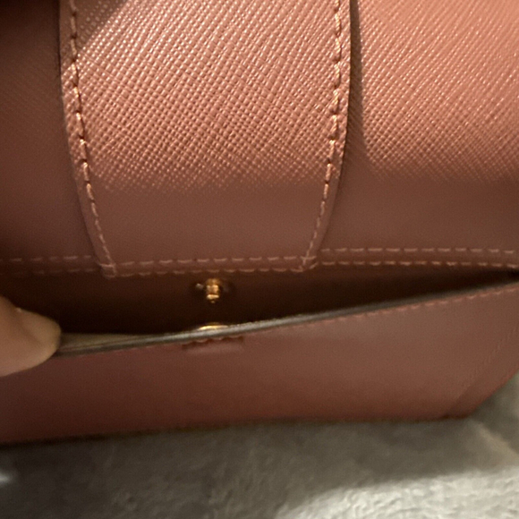 Lovcat Leather Purse Crossbody With Gold Chain & Hardware Pink Mauve - Picture 9 of 11